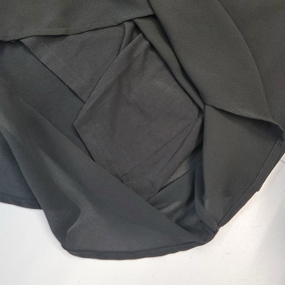 Rudsak v neck leather trim midi dress - Picture 3 of 5